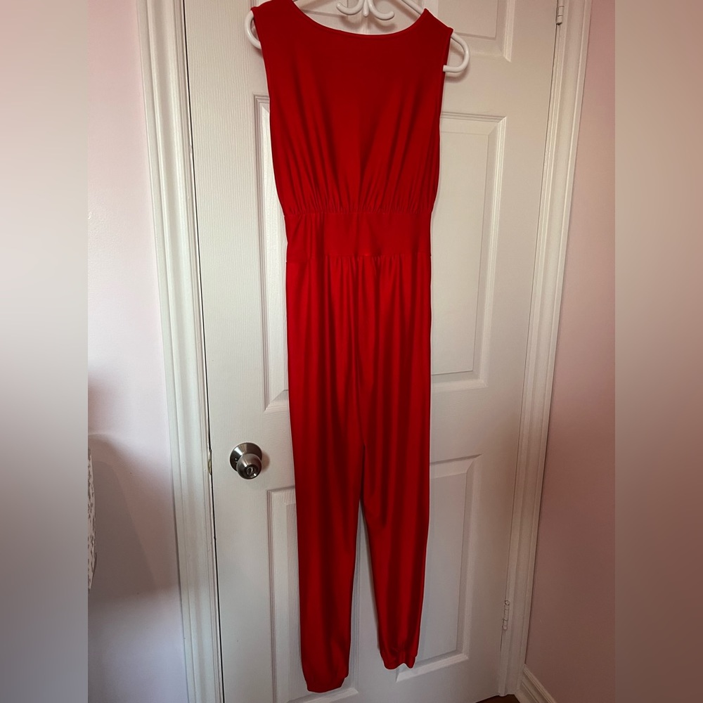 Red jumpsuit